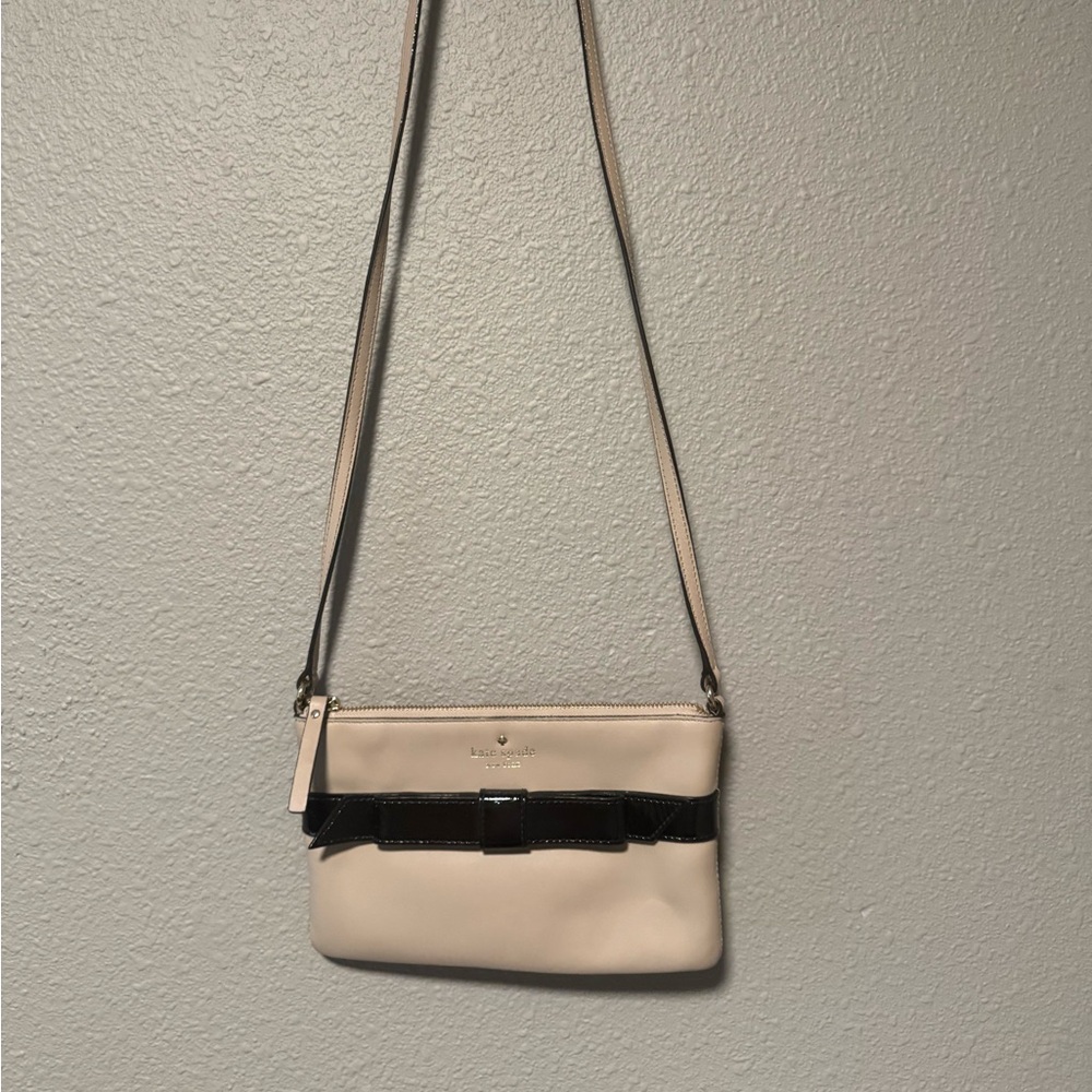 Kate Spade Beige and Black Crossbody Bag
